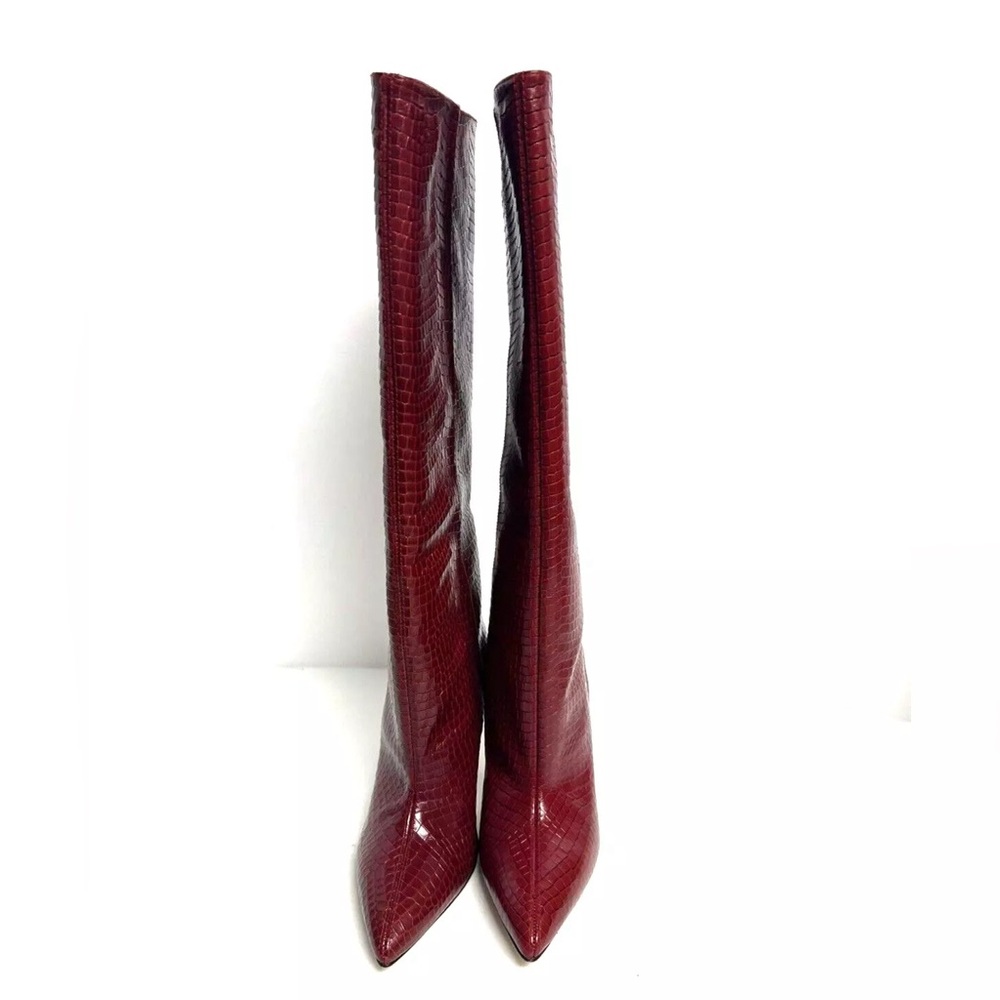 Stuart Weitzman Womens Parton Knee High Boot Red 6 M - Picture 3 of 6